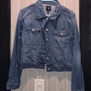Gap cropped jean jacket